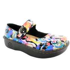 Sanosan Julia Comfort Mary-Jane Clogs in Splash Petal