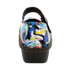Sanosan Julia Comfort Mary-Jane Clogs in Splash Petal