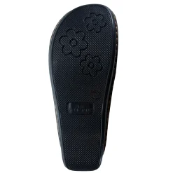 Sanosan Maria Comfort Slip-On Clogs in Black Crinkle Patent - CLOSEOUT