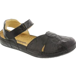 Sanosan Sarah Clog in Crinkled Leather - CLOSEOUT